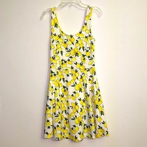 H&M Divided dress, size 2, white with lemon print